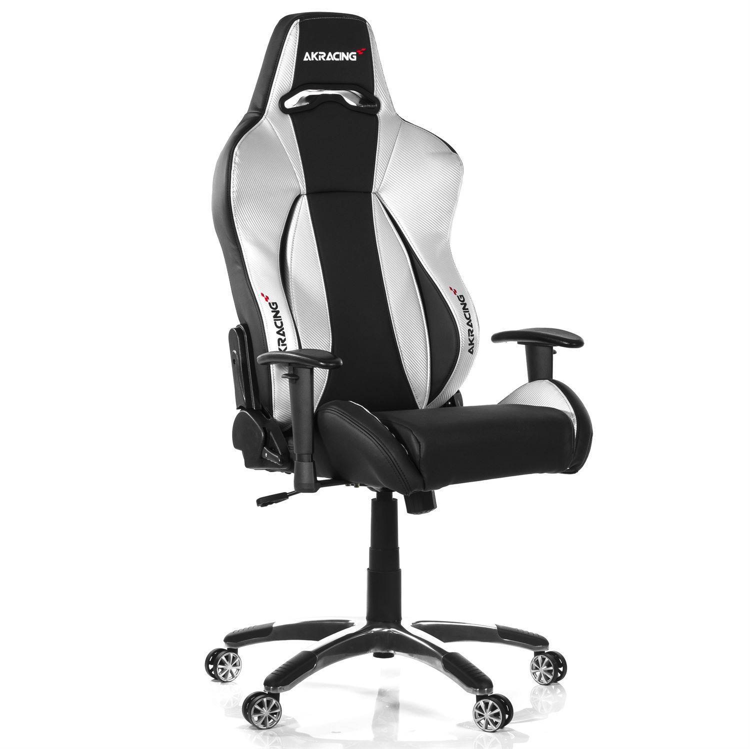AKRACING PREMIUM Gaming Chair Black/Silver V2 Køb hos Geekunit.dk
