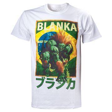 Street Fighter Blanka Character T-shirt - Hvid (M)