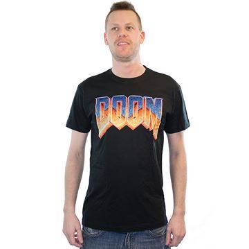 Doom Logo T-Shirt - Sort (S)