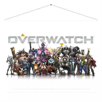 Overwatch Wallscroll Heroes